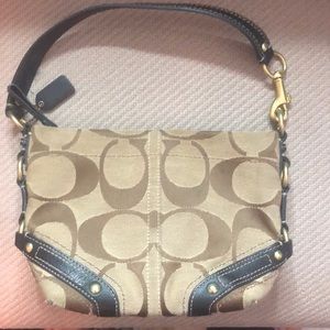 Small Brown and Tan COACH purse